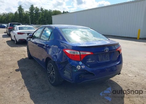 2014 Toyota Corolla S Plus z USA, uszkodzony, nr VIN 2T1BURHE9EC205878